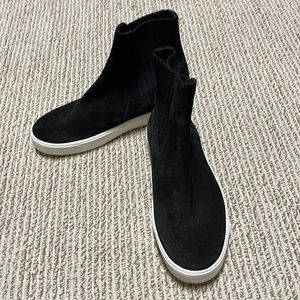 Vince high top suede skater shoe